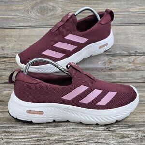 Adidas Cloudfoam Move Burgundy Wine Slip-on Comfortable Shoes Women's Size 8